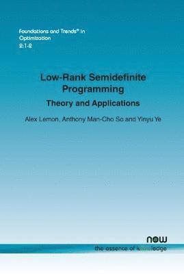 bokomslag Low-Rank Semidefinite Programming: Theory and Applications