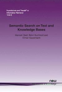 bokomslag Semantic Search on Text and Knowledge Bases