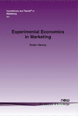 bokomslag Experimental Economics in Marketing