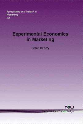 bokomslag Experimental Economics in Marketing