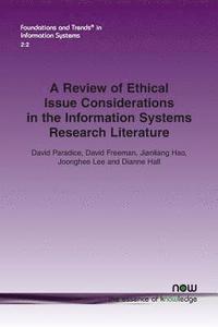 bokomslag A Review of Ethical Issue Considerations in the Information Systems Research Literature
