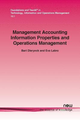 bokomslag Management Accounting Information Properties and Operations Management