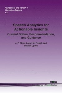 bokomslag Speech Analytics for Actionable Insights
