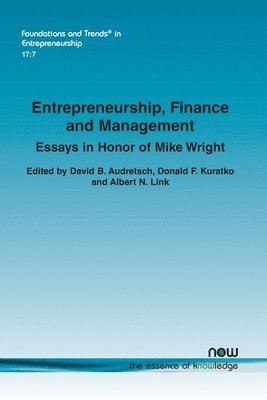 bokomslag Entrepreneurship, Finance and Management