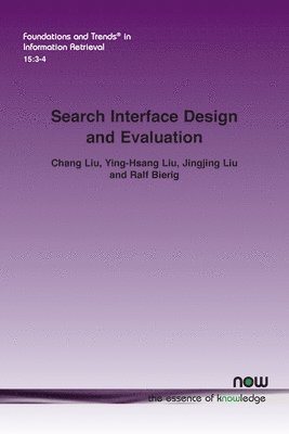 bokomslag Search Interface Design and Evaluation