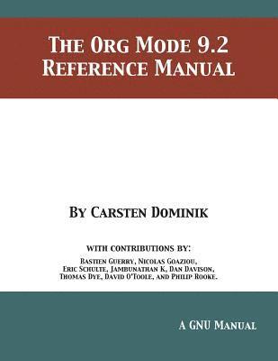 Org Mode 9.2 Reference Manual