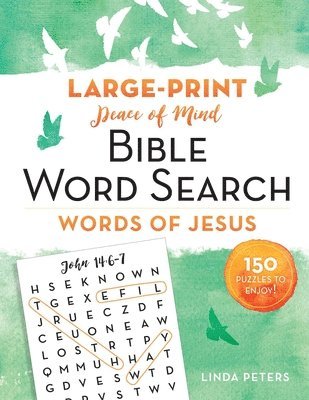 bokomslag Peace of Mind Bible Word Search: Words of Jesus: 150 Puzzles to Enjoy!