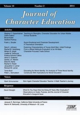 bokomslag Journal of Character Education Vol 10 Issue 2