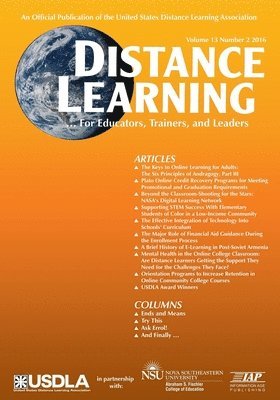 bokomslag Distance Learning Volume 13, Issue 2, 2016