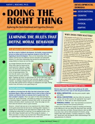 Doing the Right Thing: Exploring the Socio-Emotional and Cognitive Domains 1