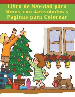 bokomslag Libro de Navidad para Nios con Actividades y Pginas para Colorear