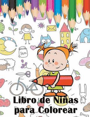 bokomslag Libro de Niñas para Colorear