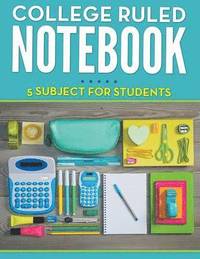 bokomslag College Ruled Notebook - 5 Subject For Students
