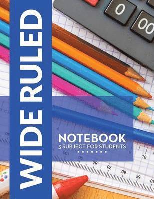 bokomslag Wide Ruled Notebook - 5 Subject For Students
