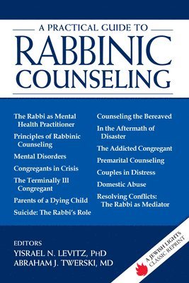 Yisrael N. Levitz, Abraham J. Twerski, Rabbi Yisrael N. Levitz, MD Twerski, Rabbi Abraham J., Rabbi Yisrael N. Levitz, PhD, Rabbi Abraham J. Twerski, MD, MD Rabbi Abraham J. Twerski - Practical Guide to Rabbinic Counseling, Häftad