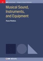 Musical Sound, Instruments, and Equipment 1