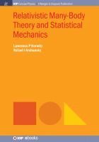 Relativistic Many-Body Theory and Statistical Mechanics 1