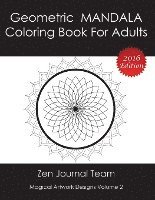 bokomslag Geometric Mandala Coloring Book For Adults