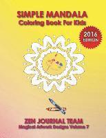 bokomslag Simple Mandala Coloring Book For Kids