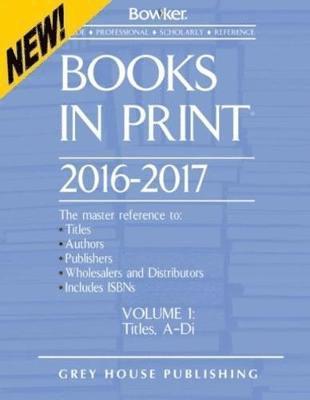 Books in Print - 7 Volume Set, 2016/17