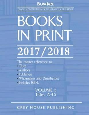 Books in Print - 7 Volume Set, 2017/18