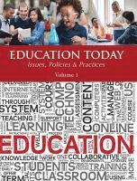 Education Today: Concepts, Issues, Policies & Politics