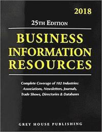 bokomslag Directory of Business Information Resources, 2018