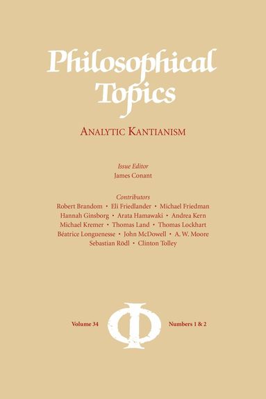 James Conant - Philosophical Topics 34.1 and 34.2, Häftad