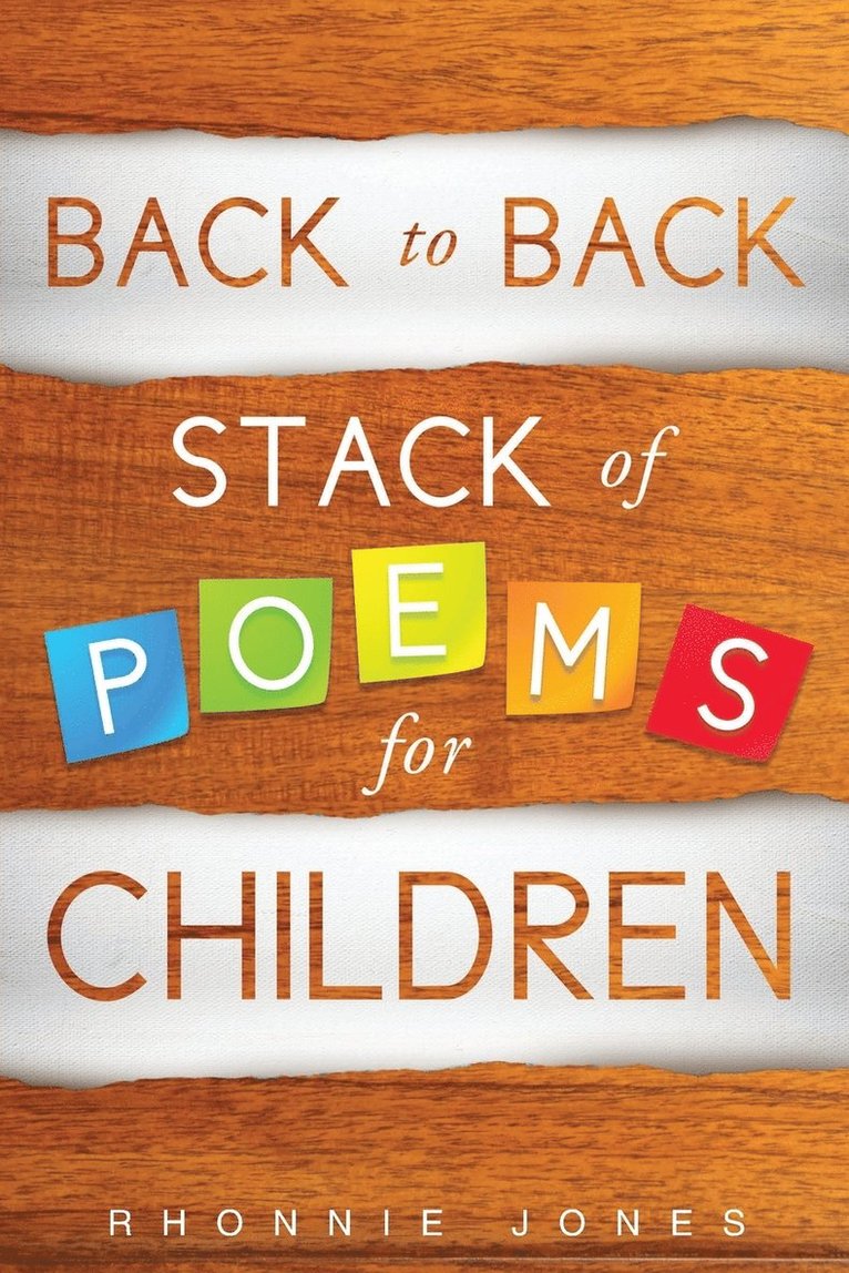Rhonnie Jones - Back to Back Stack of Poems for Children, Häftad