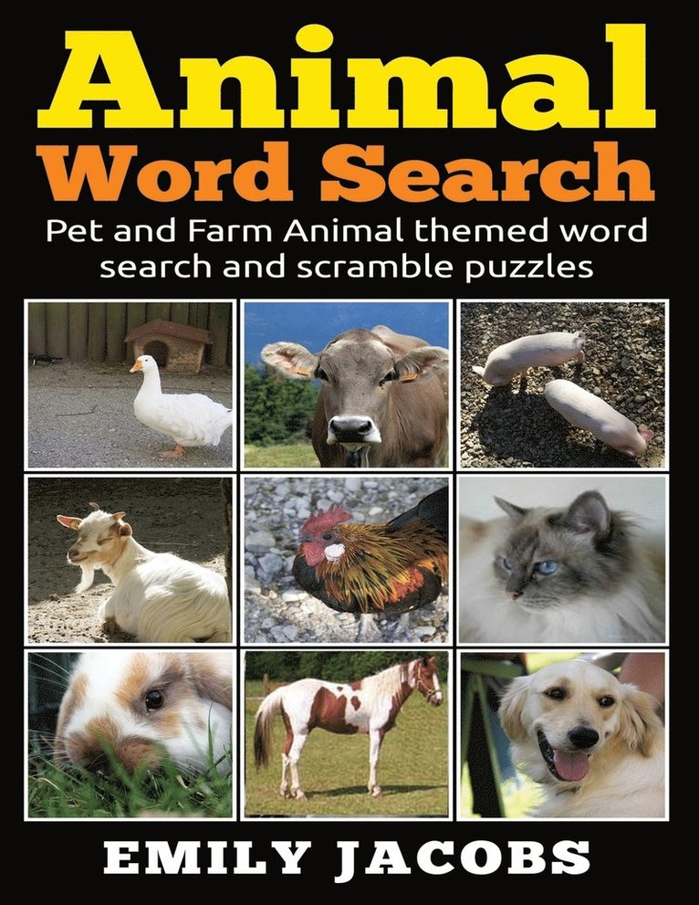 Emily Jacobs - Animal Word Search, Häftad