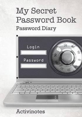 Activinotes - My Secret Password Book - Password Diary, Häftad