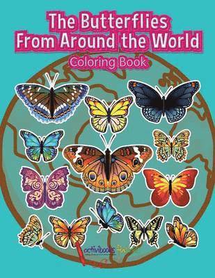 bokomslag Butterflies From Around the World Coloring Book