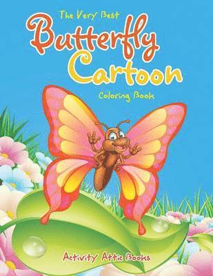 bokomslag Very Best Butterfly Cartoon Coloring Book