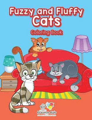 Fuzzy and Fluffy Cats Coloring Book 1