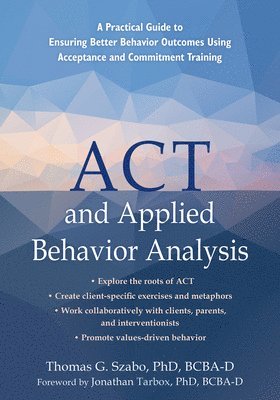 bokomslag ACT and Applied Behavior Analysis