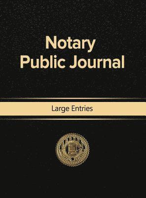 Notary Public Journal Large Entries 1