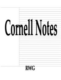 bokomslag Cornell Notes