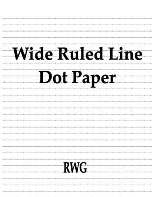 bokomslag Wide Ruled Line Dot Paper