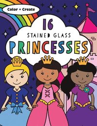 bokomslag Stained Glass Coloring Princesses