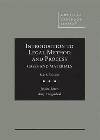bokomslag Introduction to Legal Method and Process