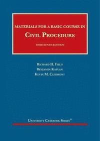 bokomslag Materials for a Basic Course in Civil Procedure