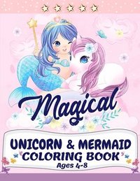 bokomslag Unicorn and Mermaid Coloring Book