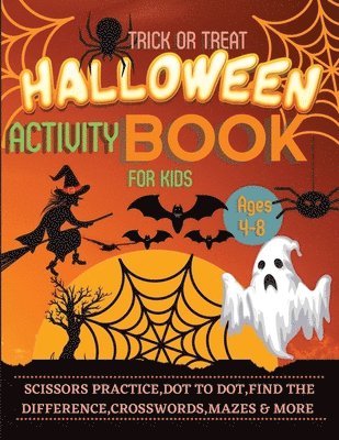 bokomslag Halloween Activity Book for Kids Ages 4-8