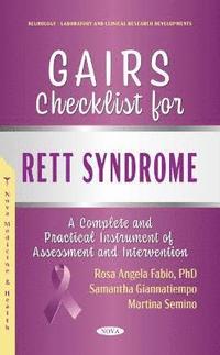 bokomslag GAIRS Checklist For Rett Syndrome