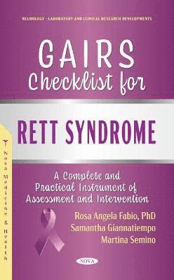 bokomslag GAIRS Checklist For Rett Syndrome