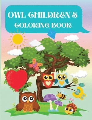 Owl Children's Coloring Book 1