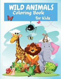 bokomslag Wild Animals Coloring Book For Kids