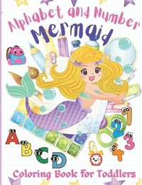 bokomslag Alphabet and Number Mermaid Coloring Book for Toddlers