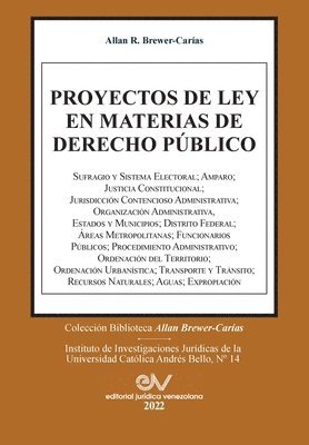Proyectos de Ley En Materias de Derecho Pblico (1965-2011). 1