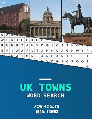 bokomslag Uk Towns Word Search For Adults: A Big W